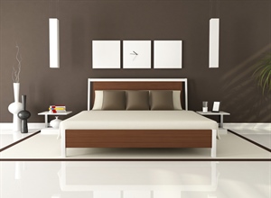 A bedroom is a private room where people usually sleep for the night or relax during the day